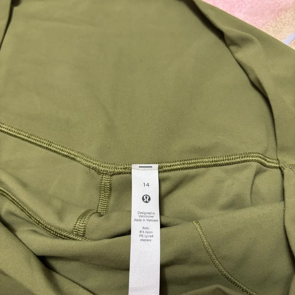 Lululemon 28” Align High-Rise Leggings Bronze Green size 14